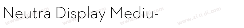Neutra Display Mediu字体转换